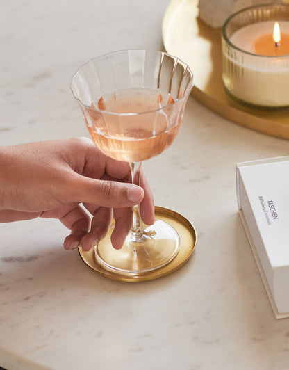 Heirloom Brass Round Coasters, Set of 4