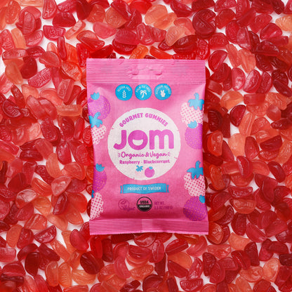 Swedish Organic and Vegan Raspberry &amp; Blackcurrant Gummies