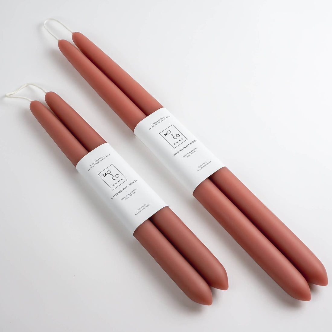 Beeswax Dipped Candles | Terra Cotta