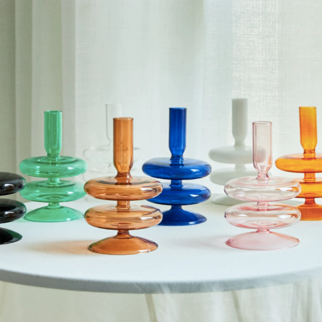 Glass Candle Holder