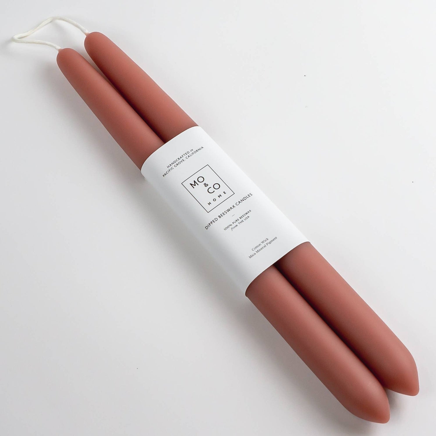 Beeswax Dipped Candles | Terra Cotta