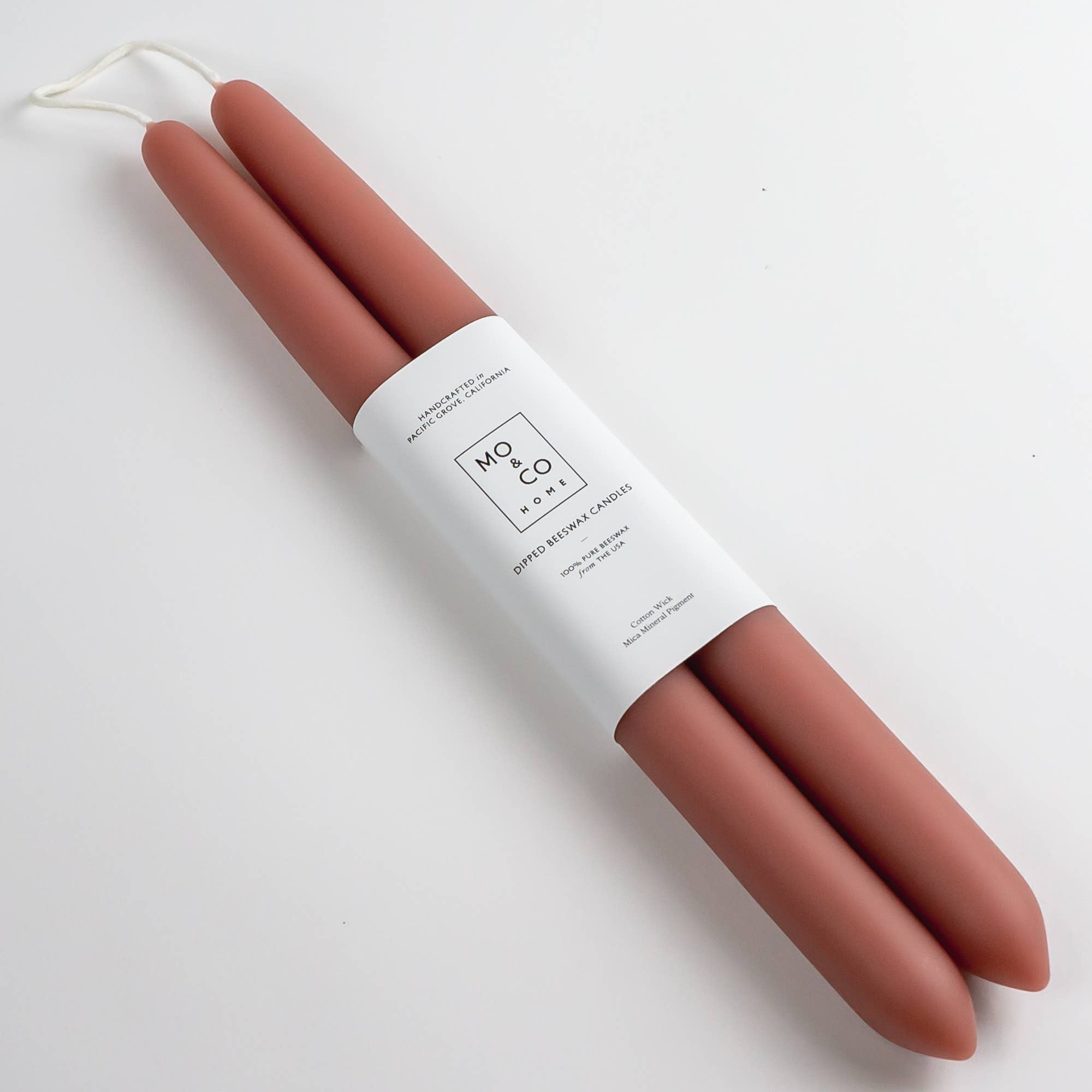 Beeswax Dipped Candles | Terra Cotta