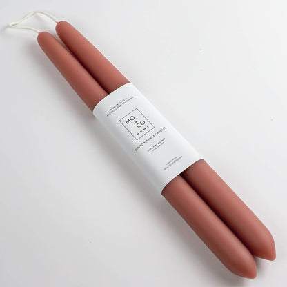 Beeswax Dipped Candles | Terra Cotta