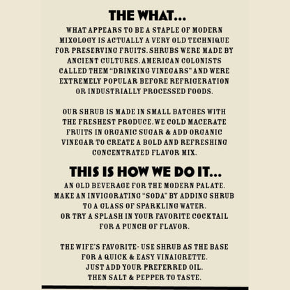 Bitter Ginger Shrub- Blackberry Lemon Mint