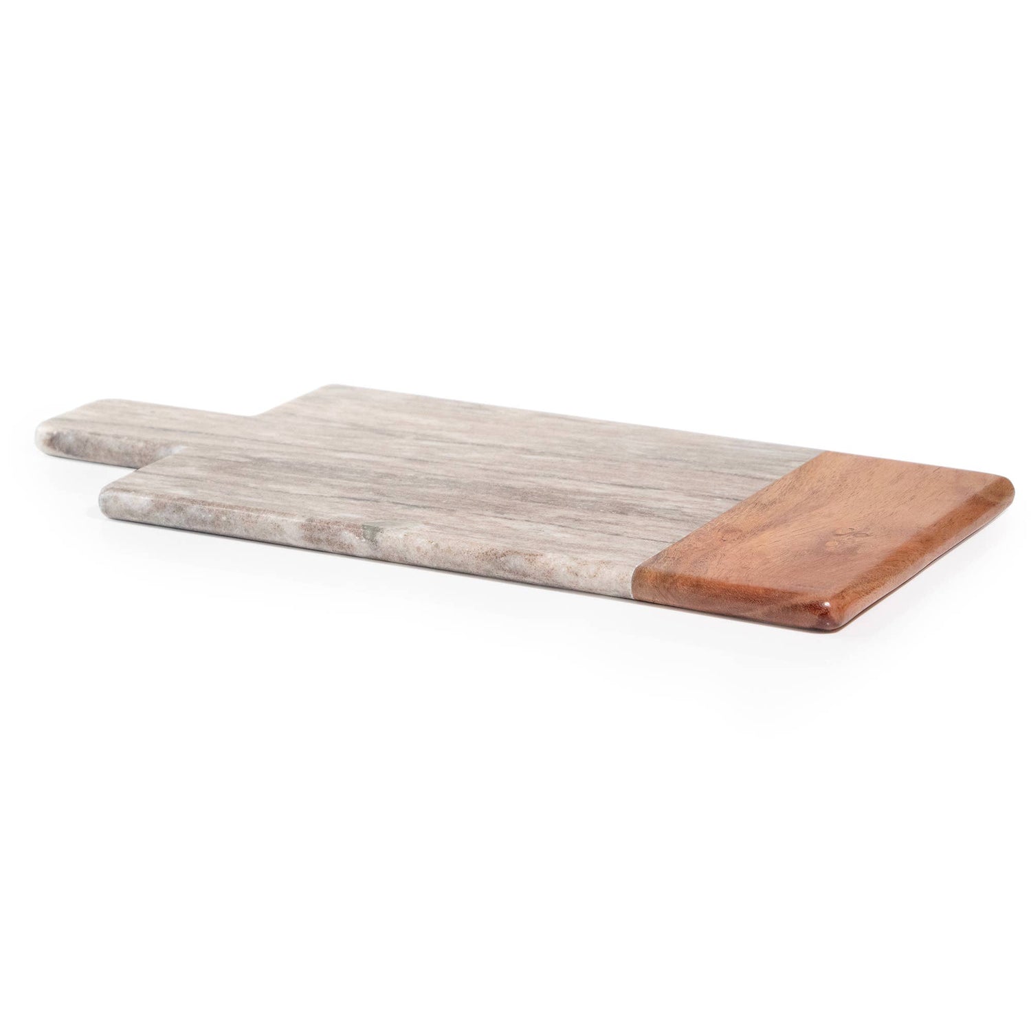 Rectangular Marble &amp; Acacia Wood Charcuterie Board