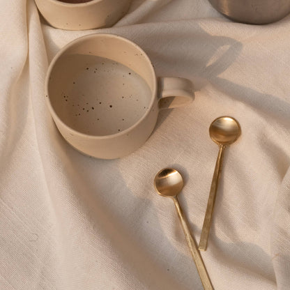 Wabi Brass Coffee Spoon, Set of 4