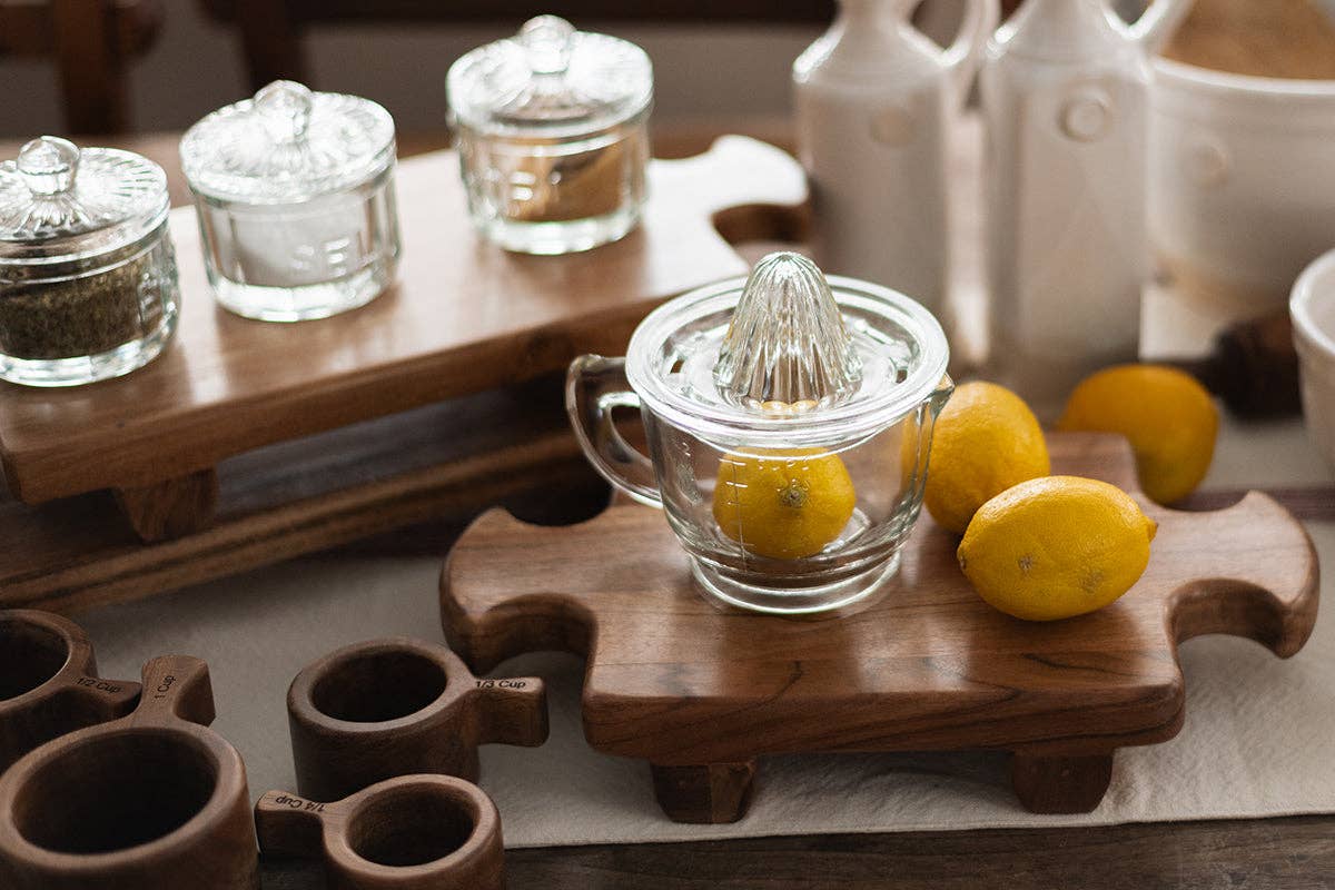 Bistro Glass Citrus Hand Press Juicer