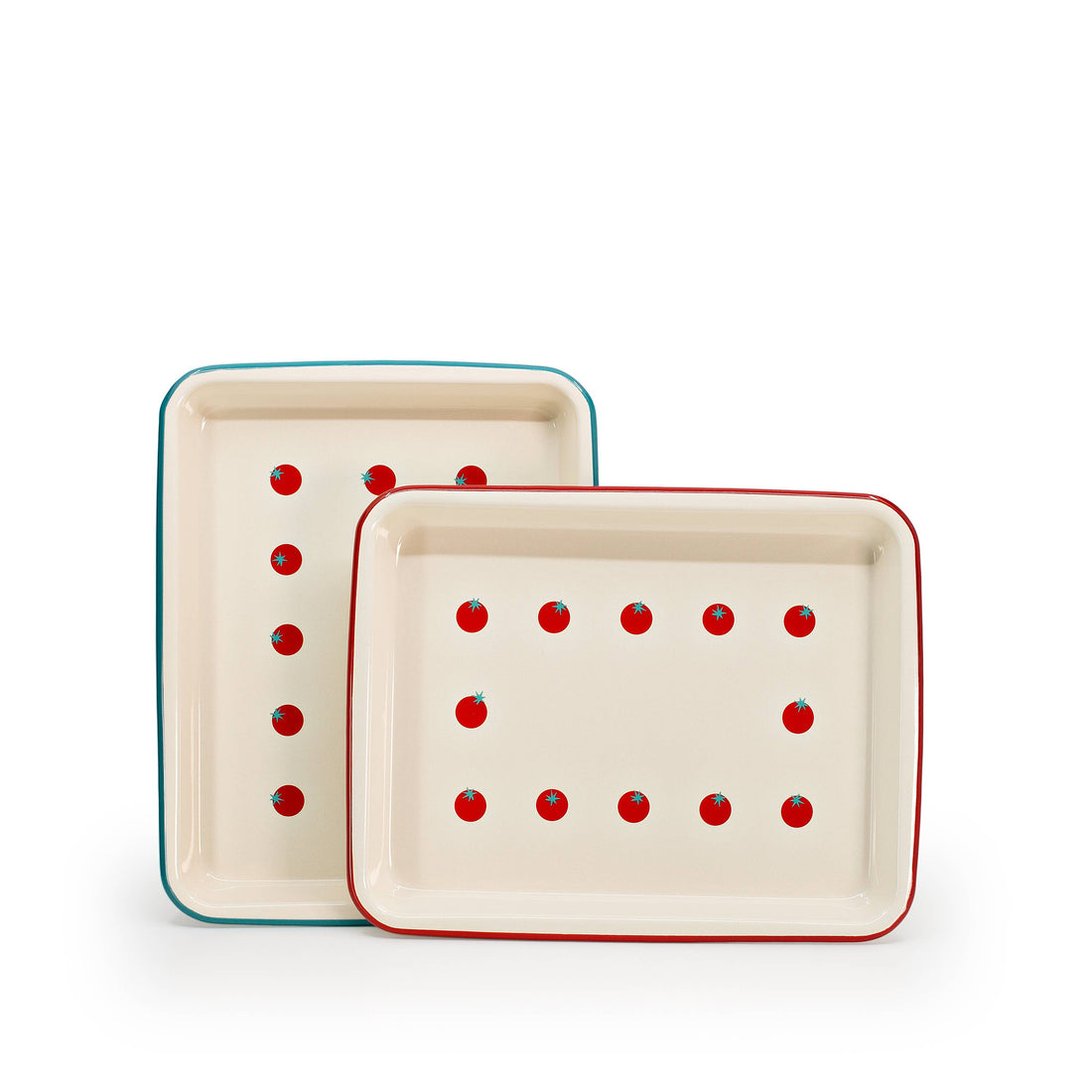 Dan Pelosi x CCH Tomato Enamelware Small Rectangle Tray