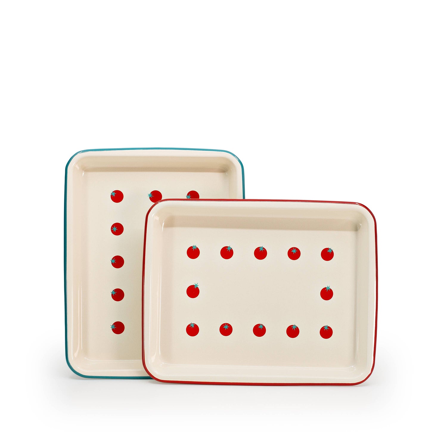 Dan Pelosi x CCH Tomato Enamelware Small Rectangle Tray