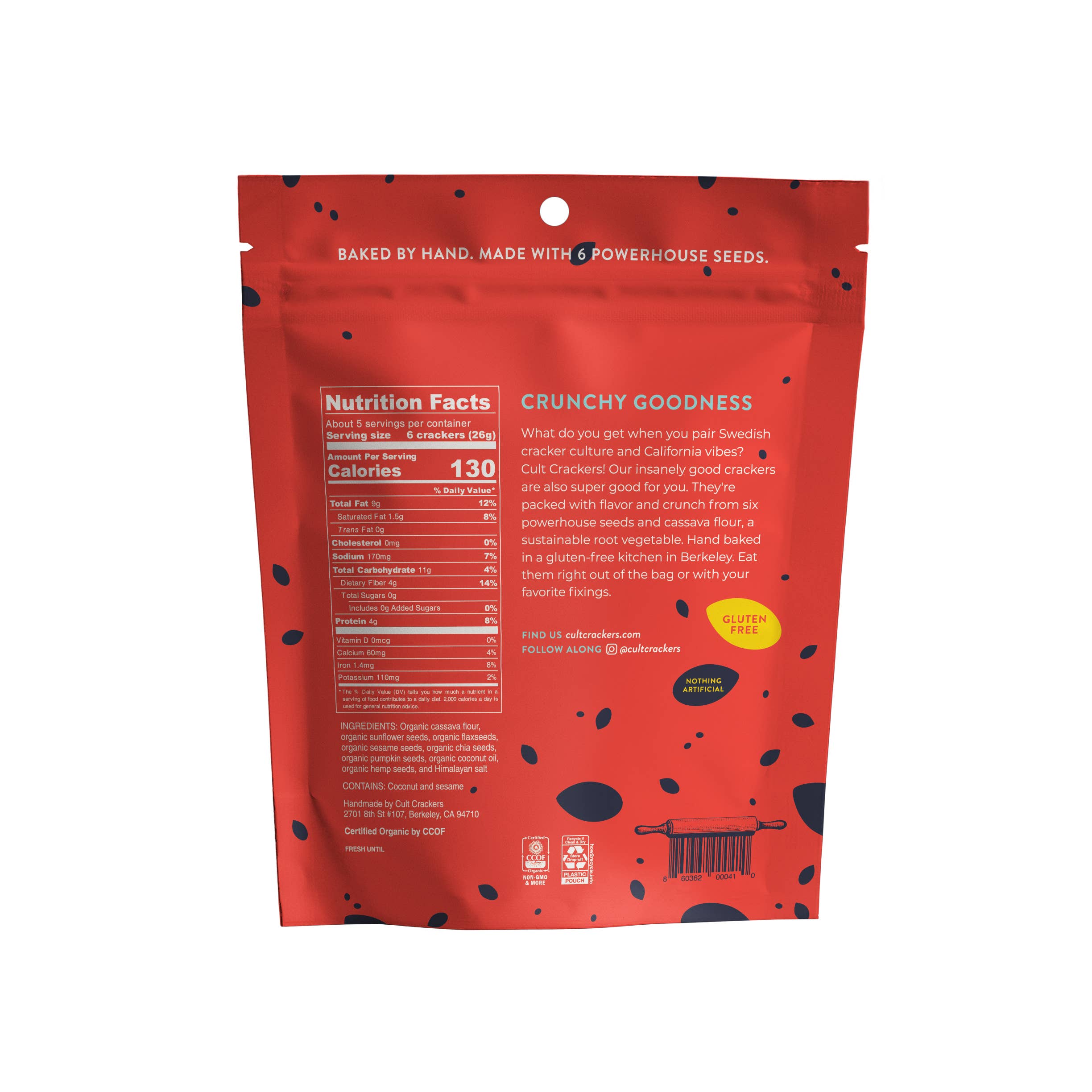 Cult Crunchy Cassava Crackers