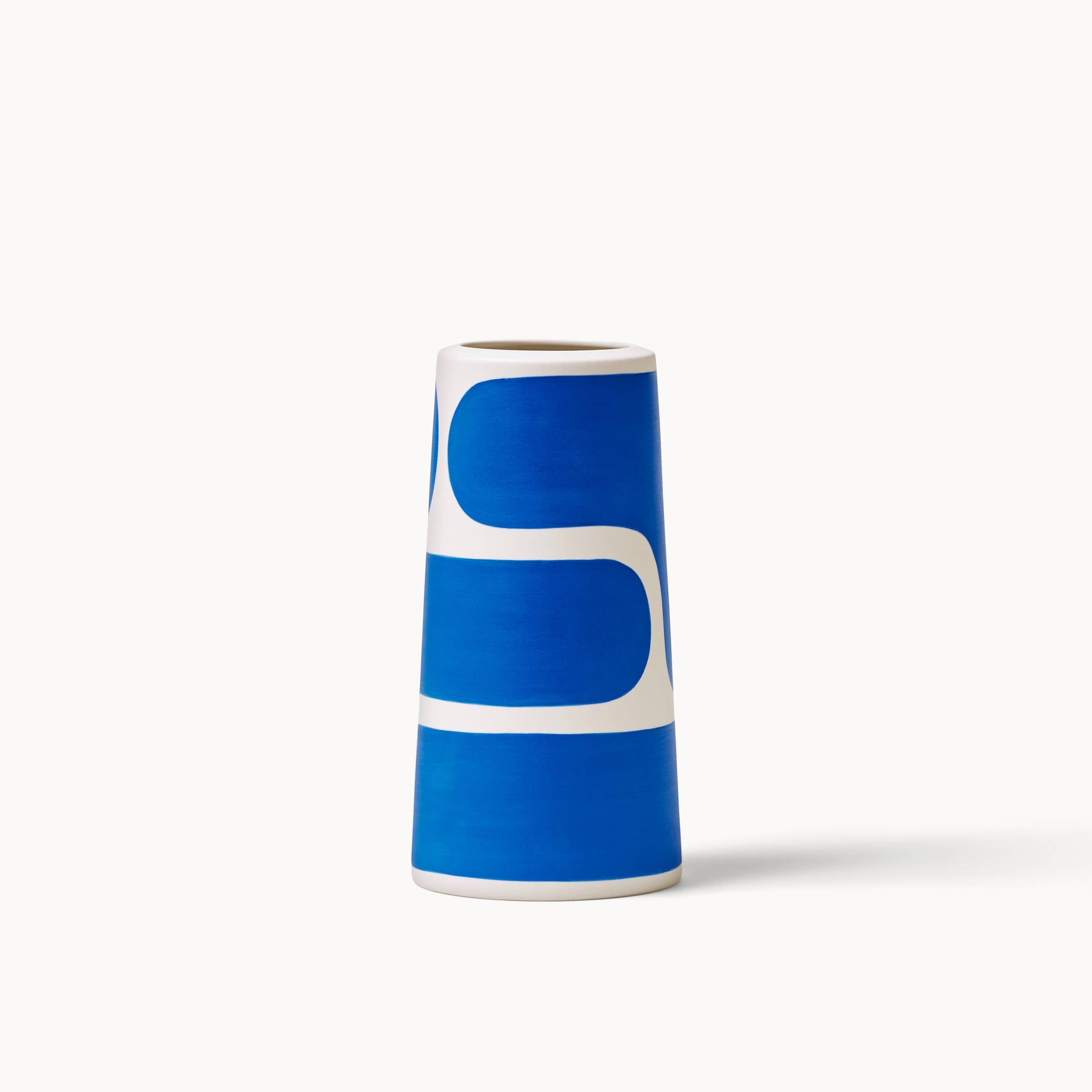 Cobalt Color Block Pillar Vases