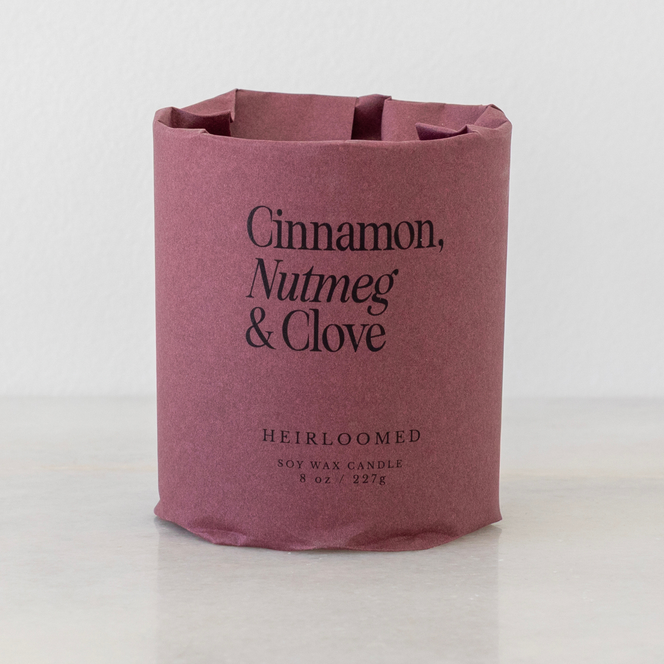 Heirloomed Candle - Cinnamon, Nutmeg &amp; Clove - Christmas
