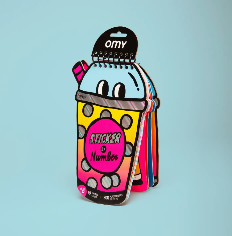 Sticker by number book - Bubble Tea