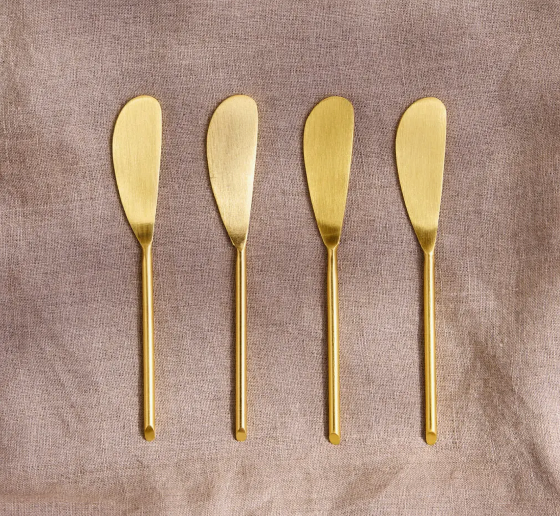 Thin Gold Small Spreader, Set of 4