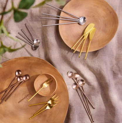Thin Gold Small Spreader, Set of 4