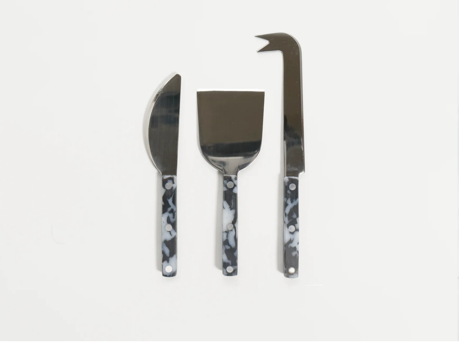 Fredericks and Mae Cheese Knife Set- Black/White