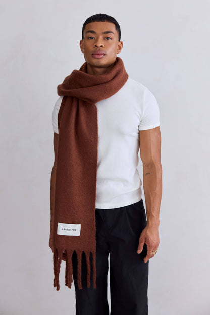 The Stockholm Scarf - 100% Recycled - Sepia - FW25
