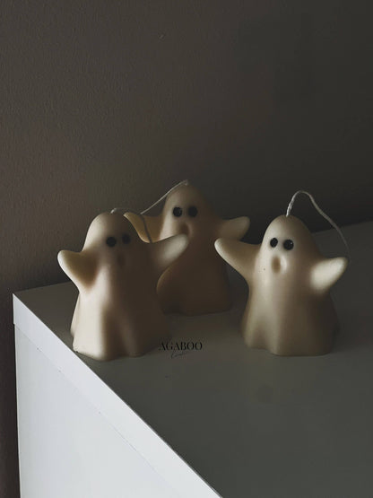 Halloween Cute Ghosts  Candle 3x3in