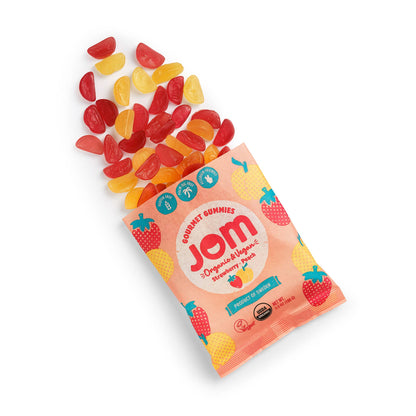 Swedish Organic and Vegan Strawberry &amp; Peach Gummies