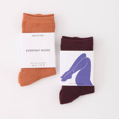 The Everyday Socks - 100% Bamboo - Khaki - FW25