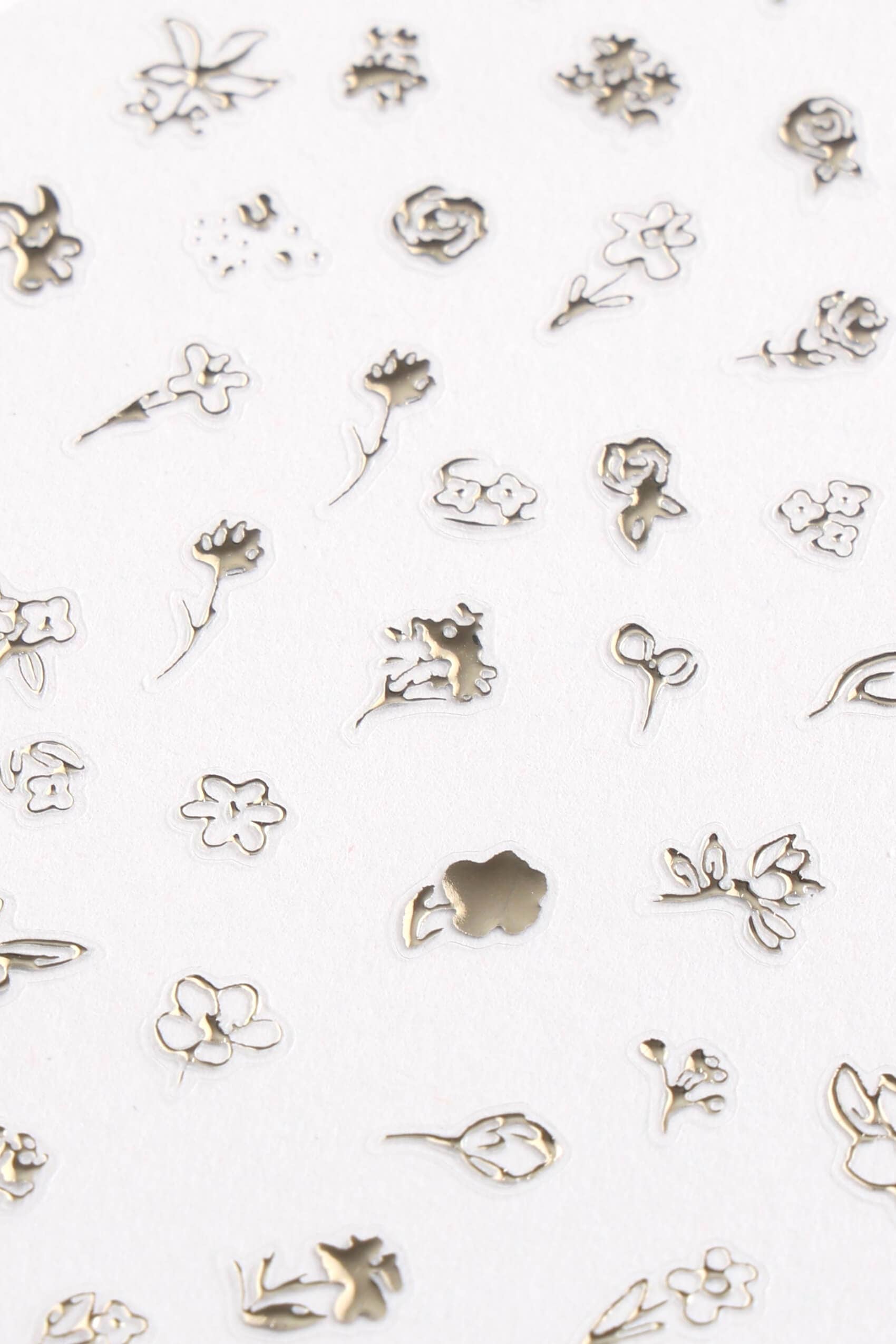 Nail Sticker by Zoe Wodarz - Flower Gold