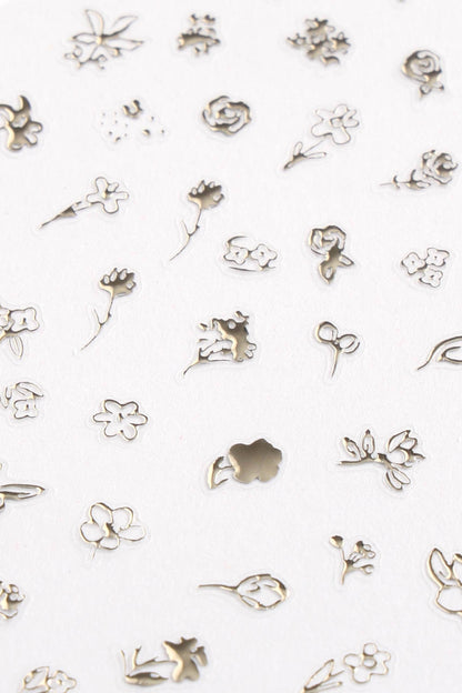 Nail Sticker by Zoe Wodarz - Flower Gold