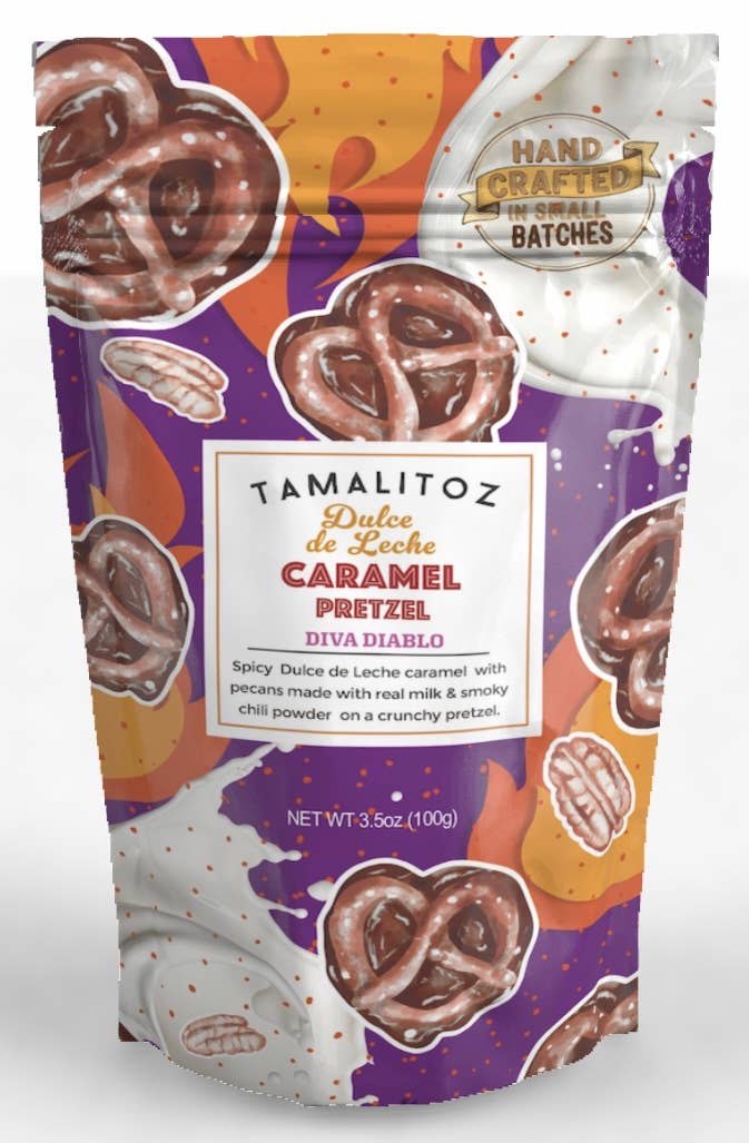 Tamalitoz Dulce de Leche Caramel - Diva Diablo (pretzel) 12c