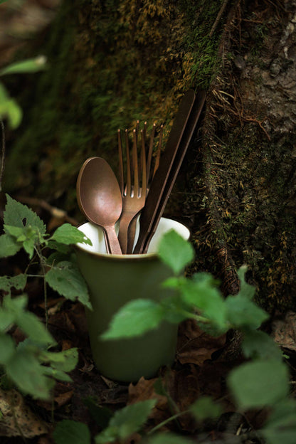 Enamel 2-Tone Tall Cup Set