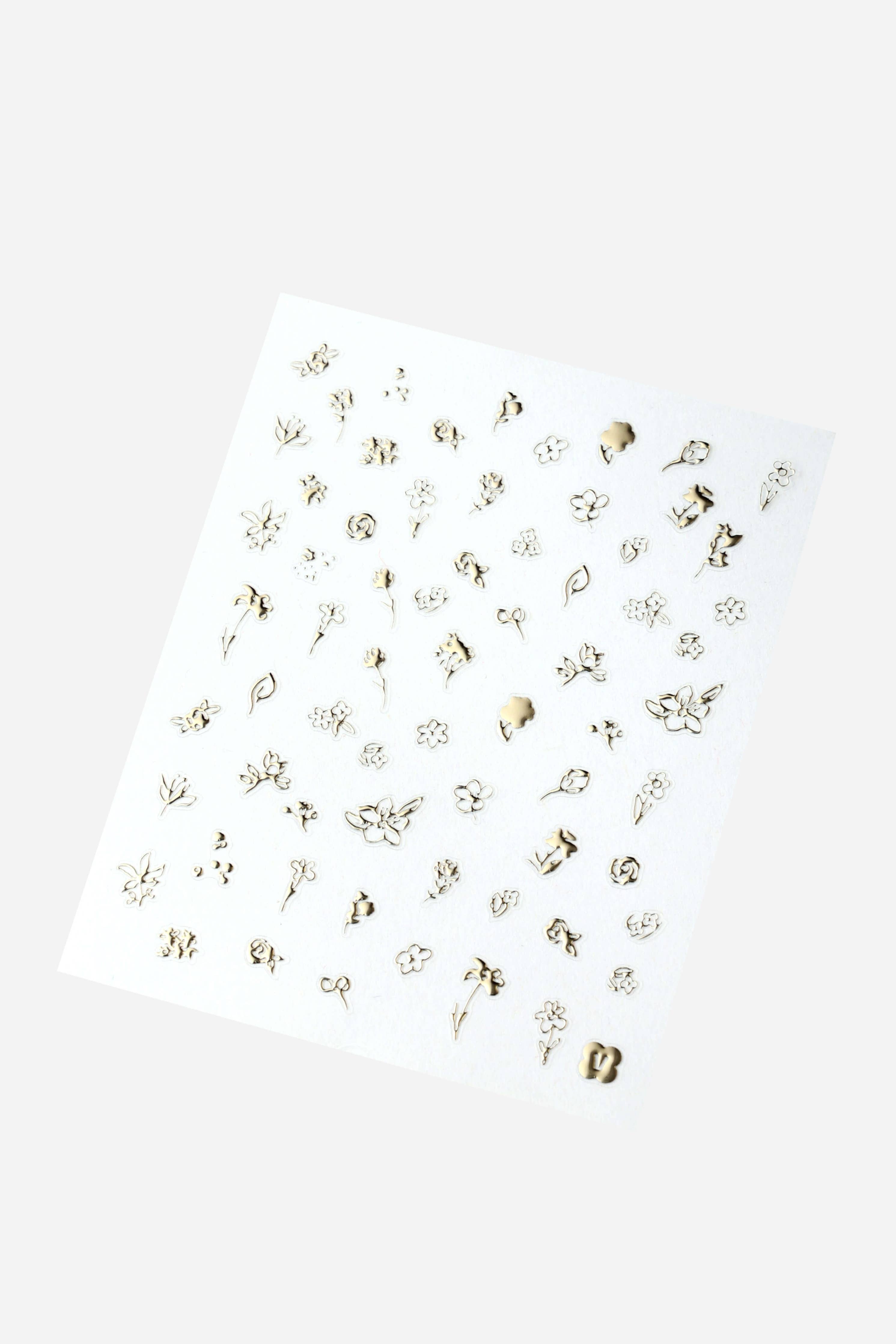 Nail Sticker by Zoe Wodarz - Flower Gold