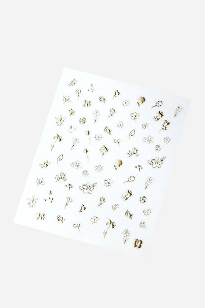 Nail Sticker by Zoe Wodarz - Flower Gold
