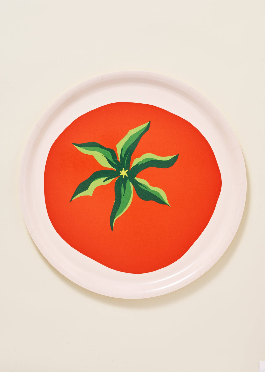 Tomato Bent Birch/Melamine Serving Tray Platter