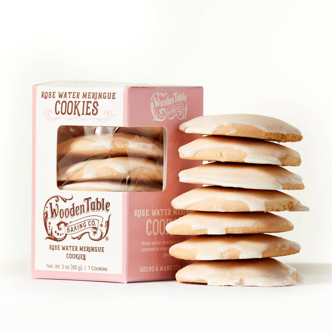Rosewater &amp; Meringue Glazed Cookies