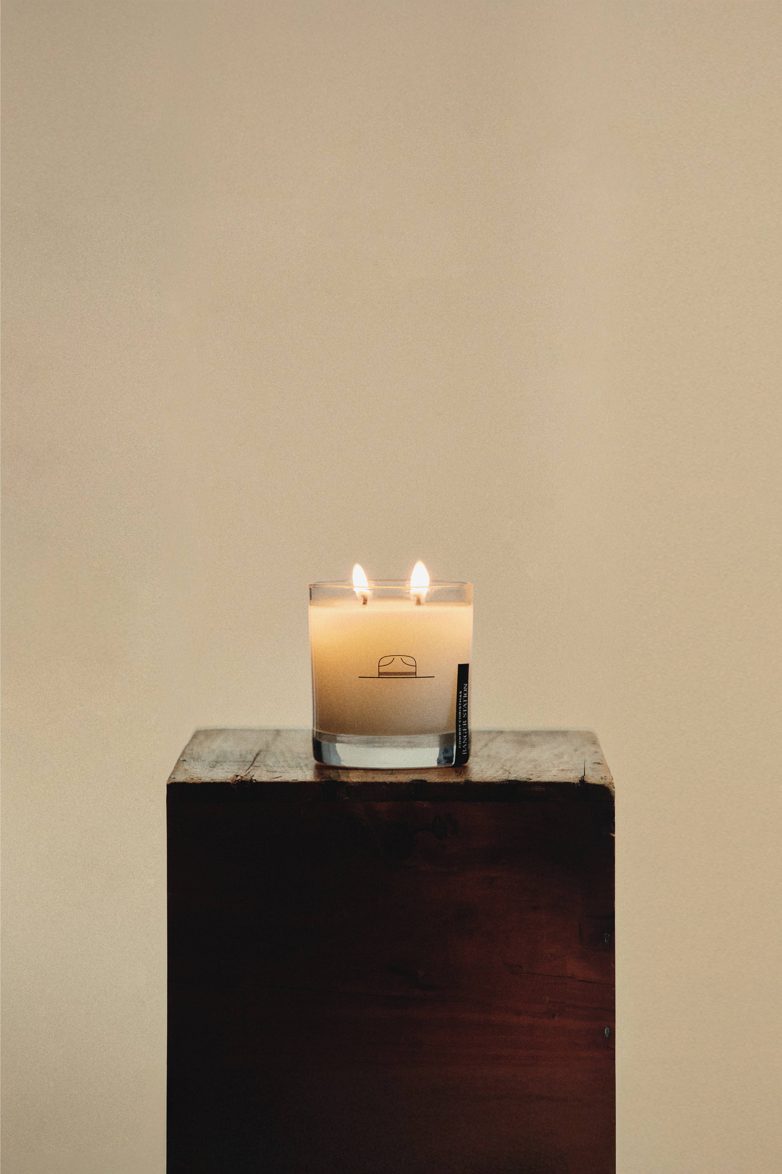 COWBOY CHRISTMAS CANDLE