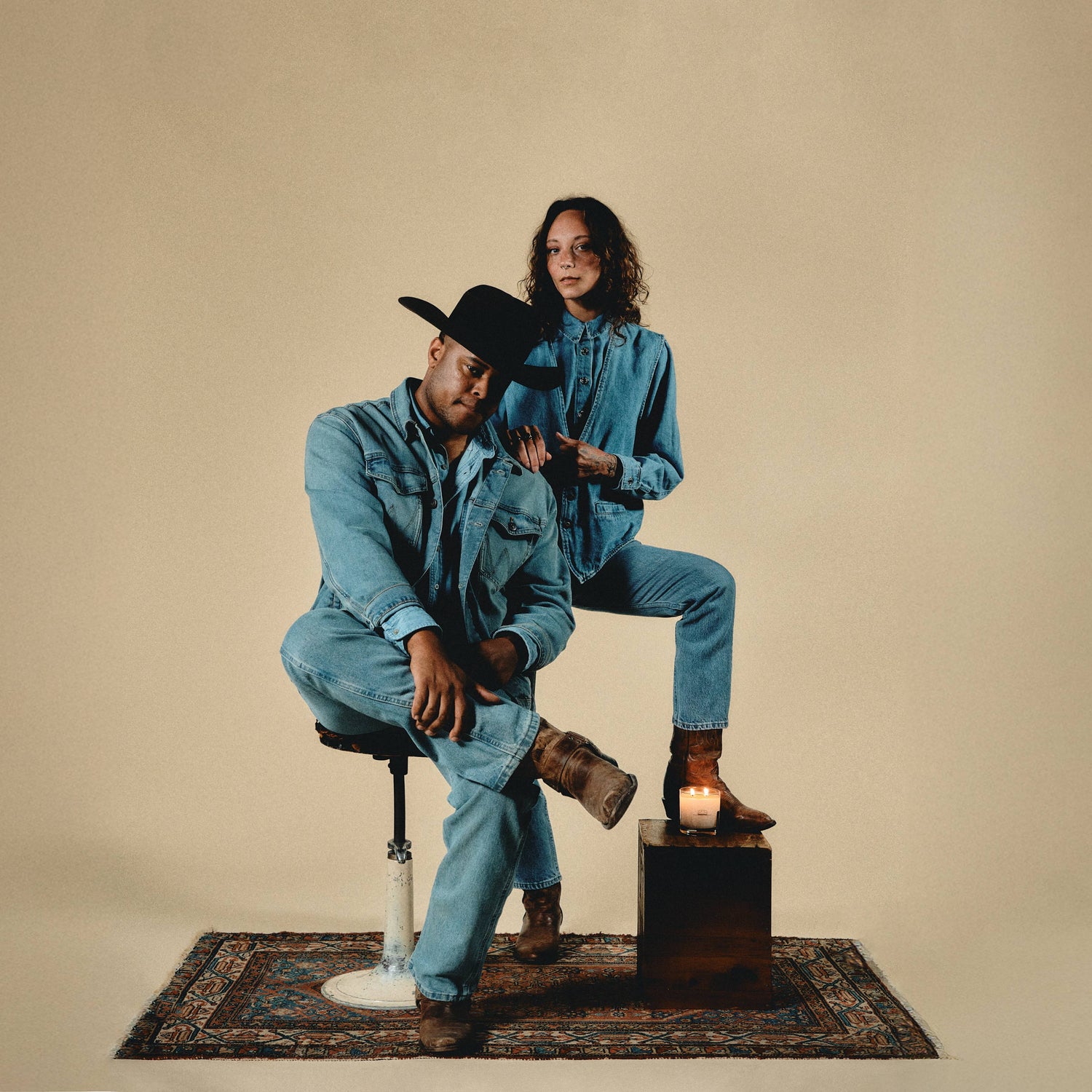 COWBOY CHRISTMAS CANDLE