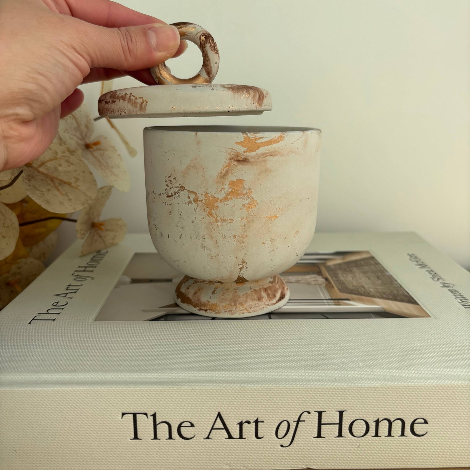 Calista Vessel | Concrete Vessel | Cotton Swab Holder