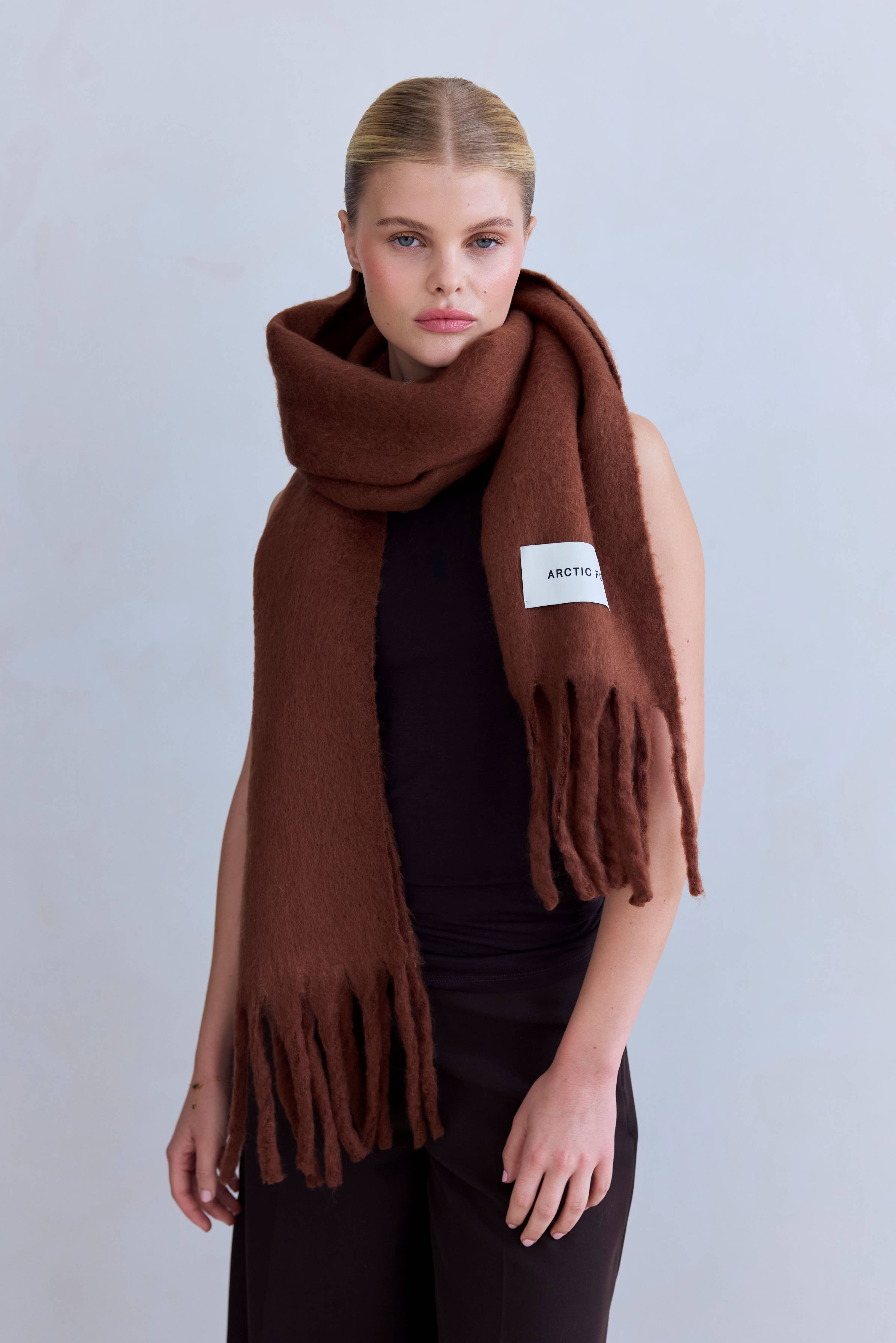 The Stockholm Scarf - 100% Recycled - Sepia - FW25