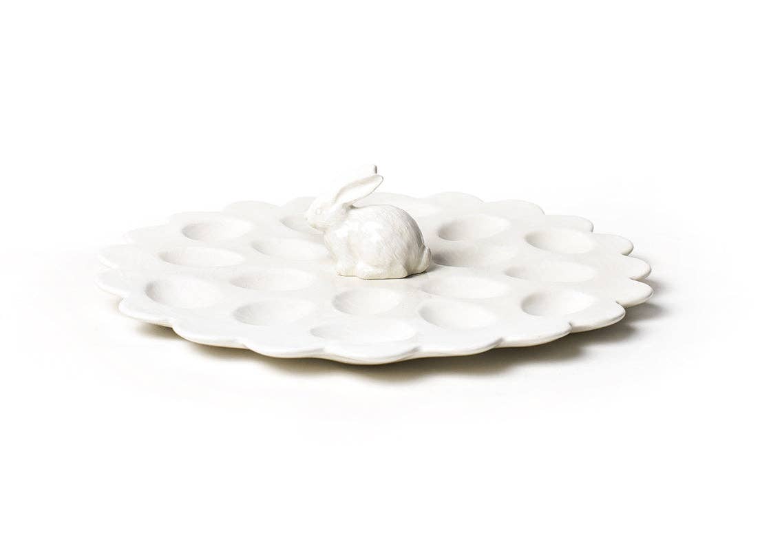 White Shaped Rabbit Egg Tray