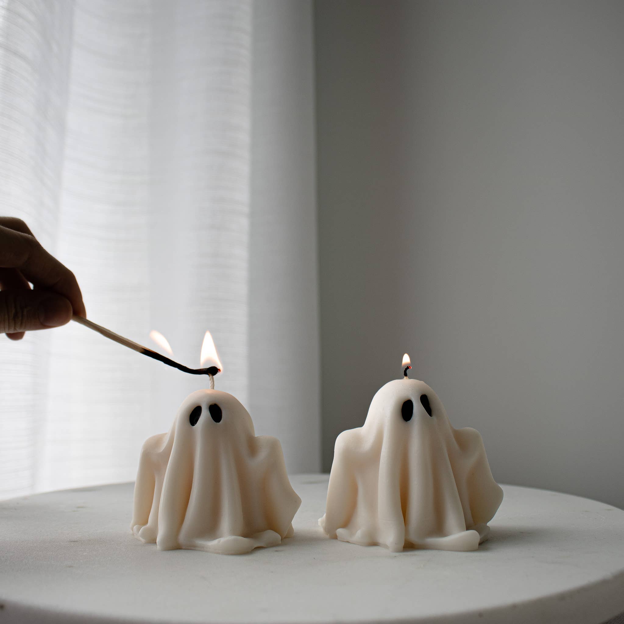 Ghost Candles, Halloween Spooky Candle, Autumn Decor