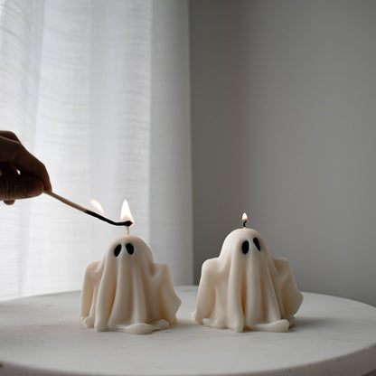Ghost Candles, Halloween Spooky Candle, Autumn Decor
