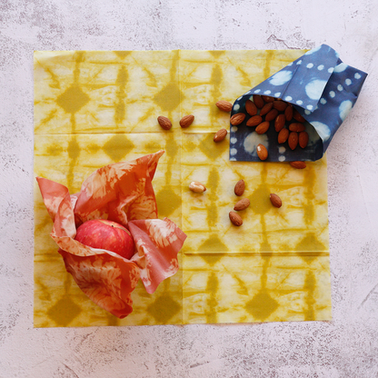 Tie-Dye Print Beeswax Wraps 3 pack