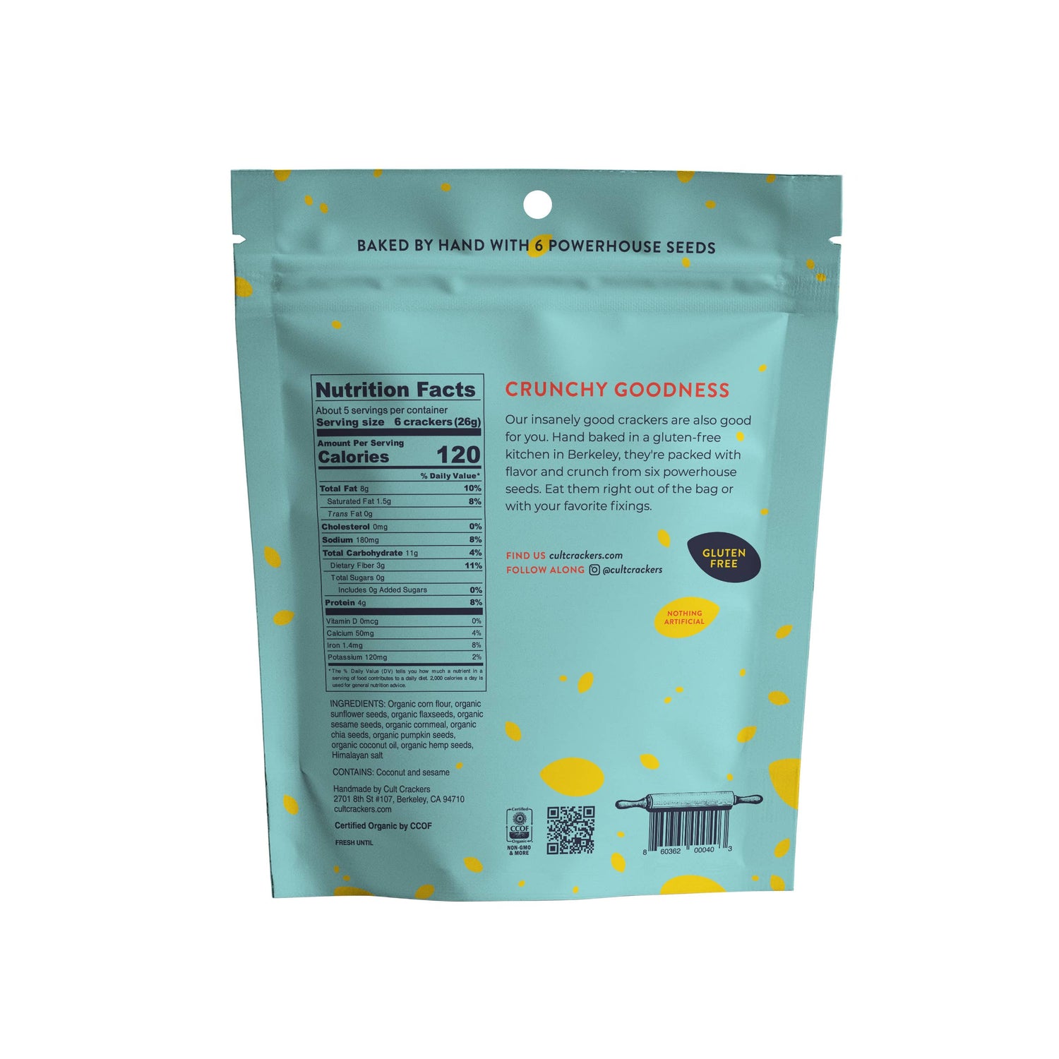 Cult Classic Seed Crackers- Gluten Free