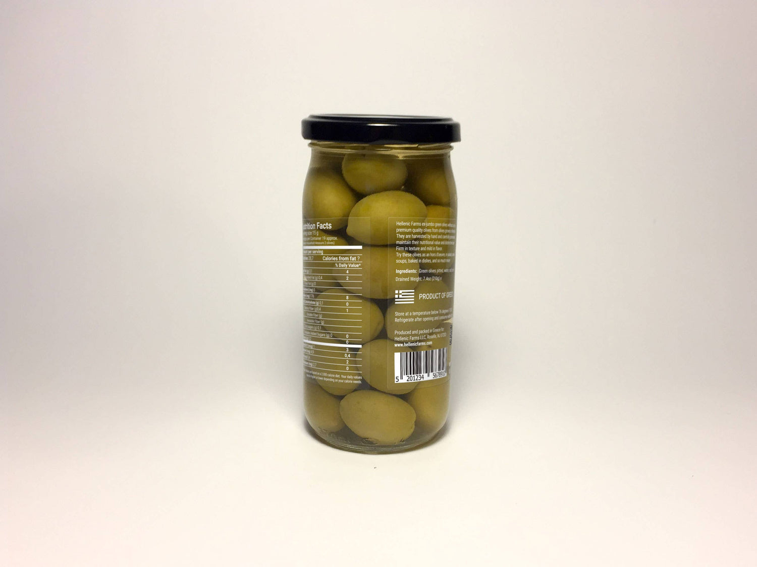 Hellenic Farms Greek Green Whole Olives