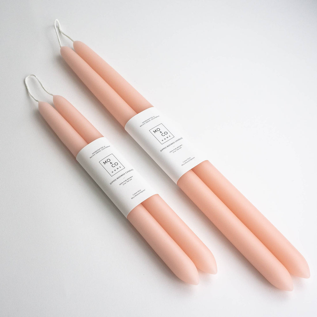 Beeswax Dipped Candles | Pink Rose