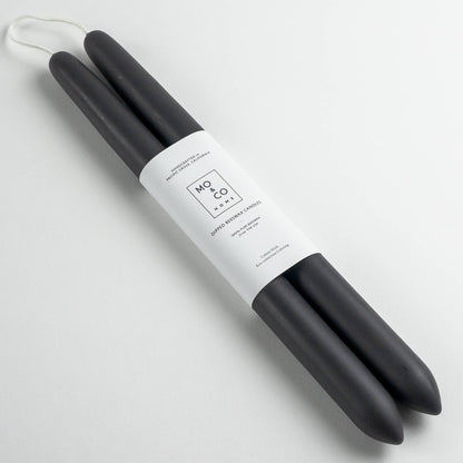 Beeswax Dipped Candles | Charcoal