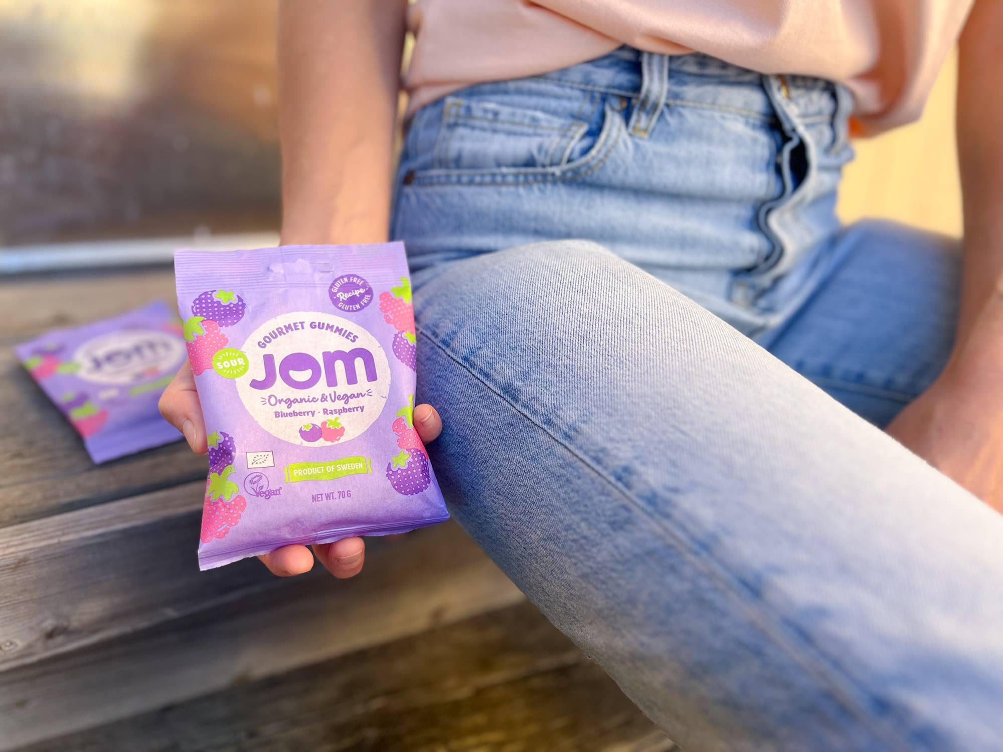 Swedish Organic and Vegan Sour Blueberry &amp; Raspberry Gummies