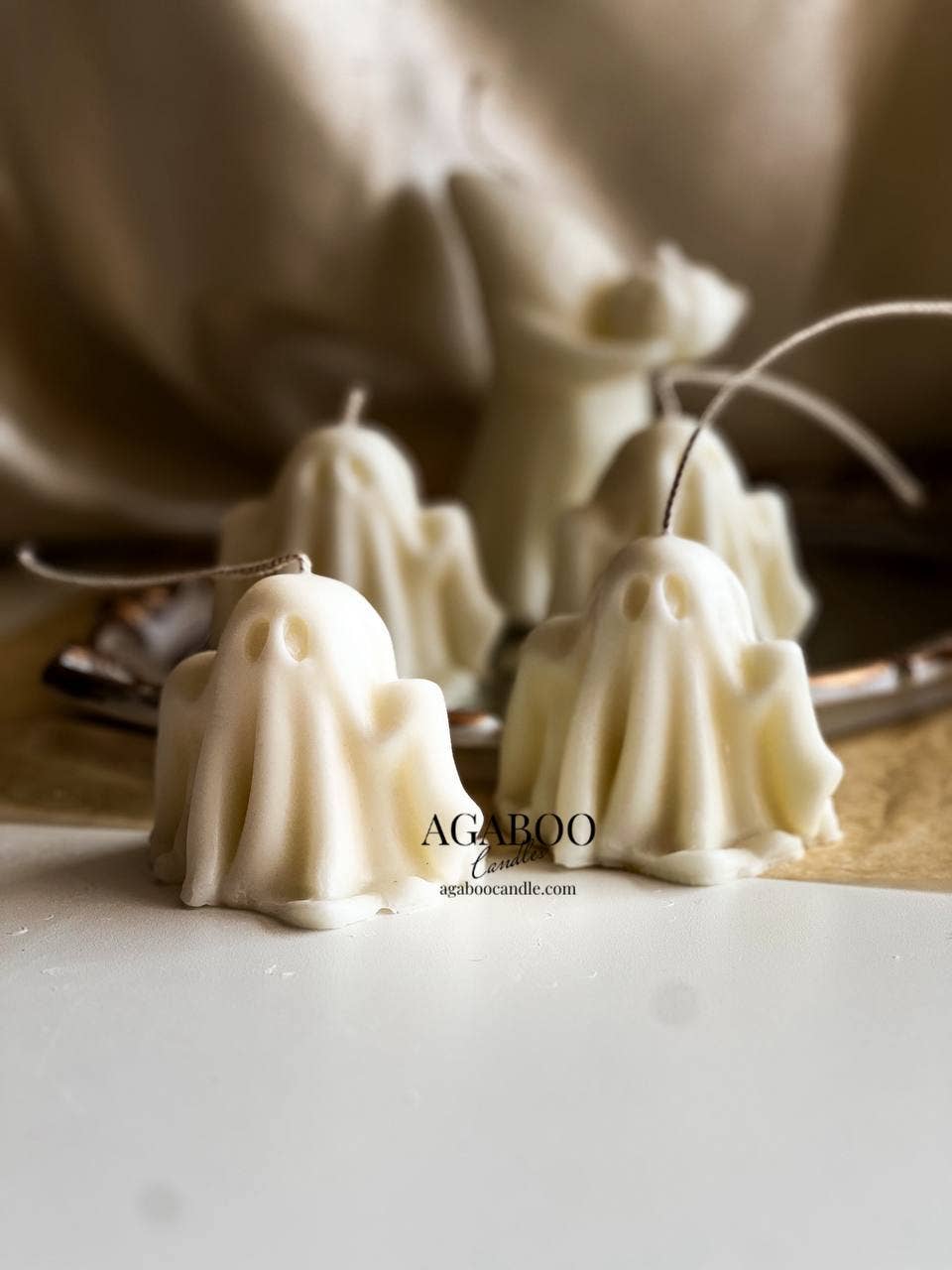 Ghost Candle 2.75x3in - Halloween