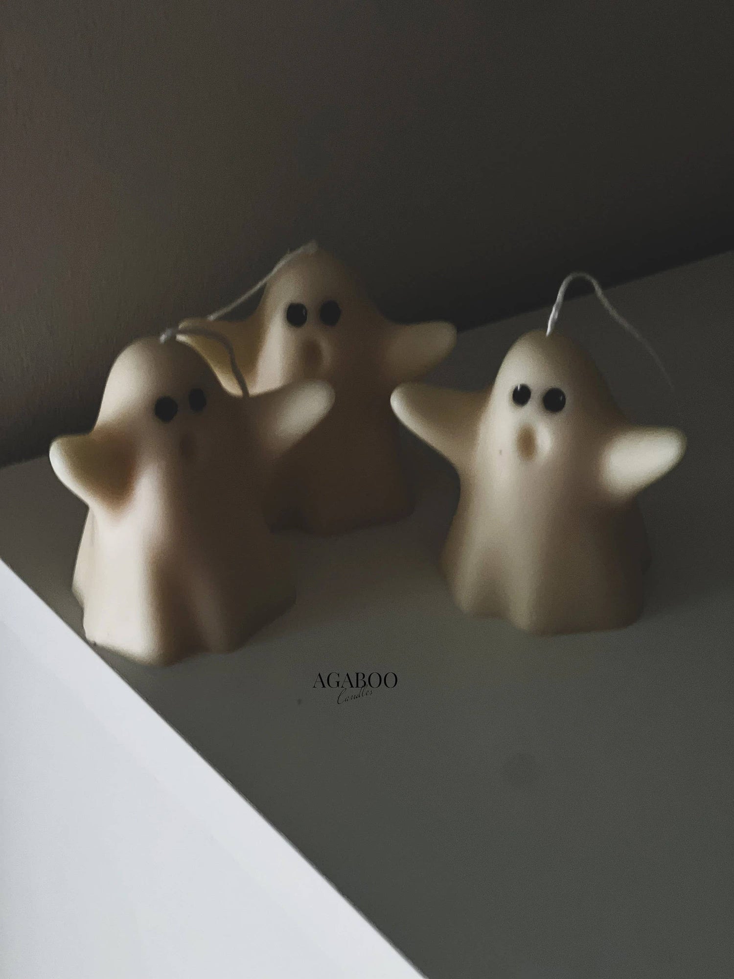 Halloween Cute Ghosts  Candle 3x3in