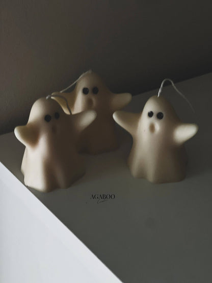 Halloween Cute Ghosts  Candle 3x3in