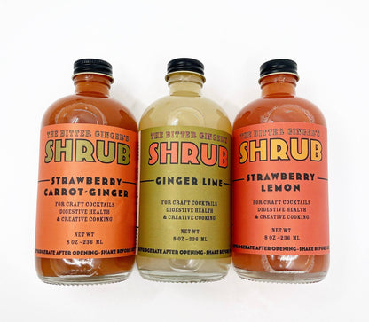 Bitter Ginger Shrub- Strawberry Lemon