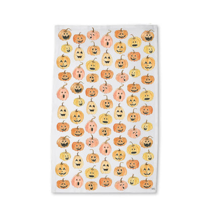 Halloween Pumpkins - Fall Tea Towel